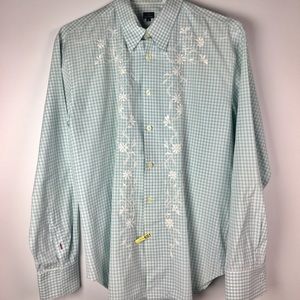 Paul Smith long sleeve shirt w woven floral design